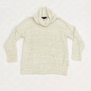 NWOT Sanctuary Oatmeal Grey Cowl Neck Waffle Knit Tunic Sweater